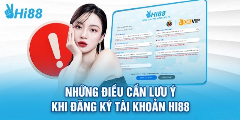 Những điều cần lưu ý khi đăng ký tài khoản